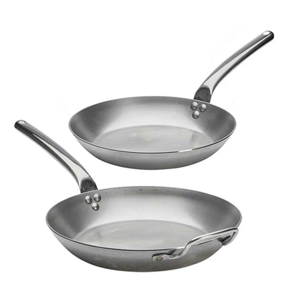 Sartén de hierro Carbone Plus con mango de acero inox Pro De Buyer
