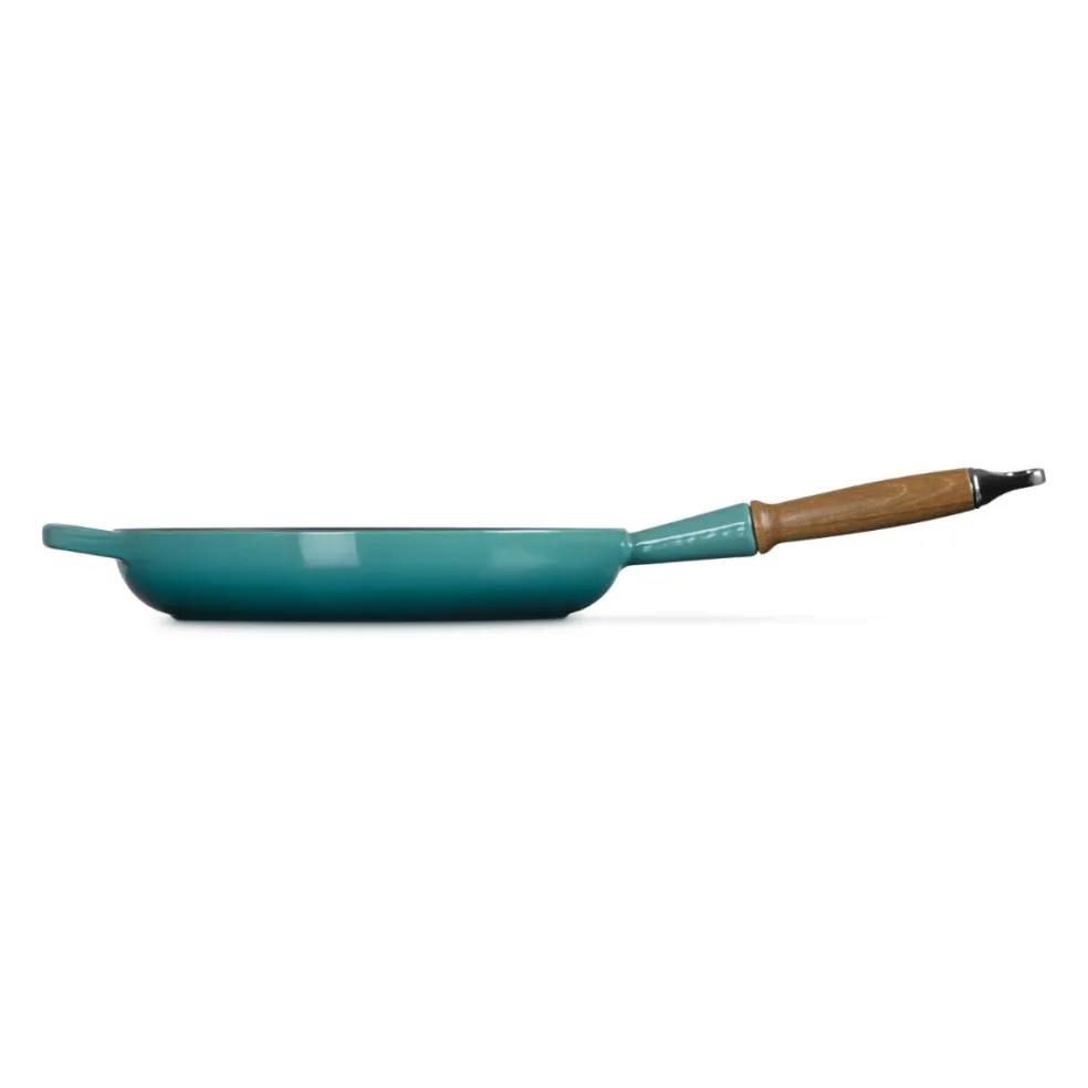 Sartén de hierro con mango de madera Le Creuset