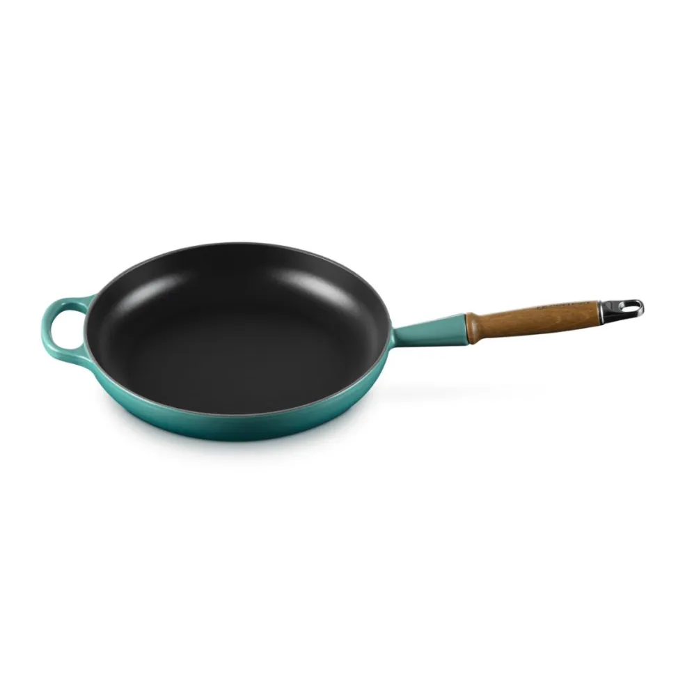 Sartén de hierro con mango de madera Le Creuset
