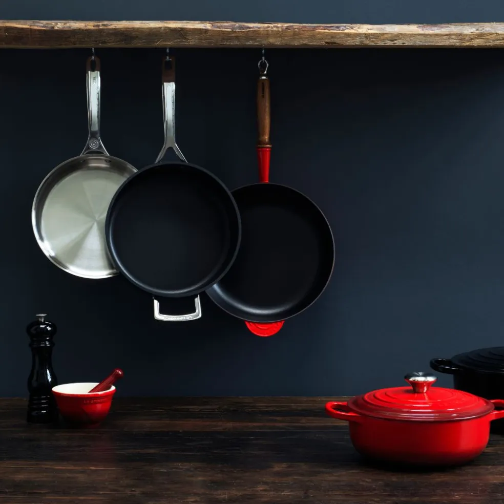 Sartén de hierro con mango de madera Le Creuset