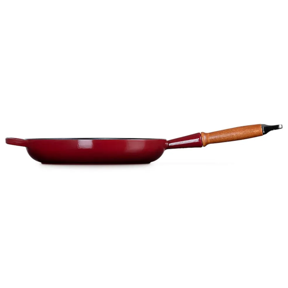 Sartén de hierro con mango de madera Le Creuset