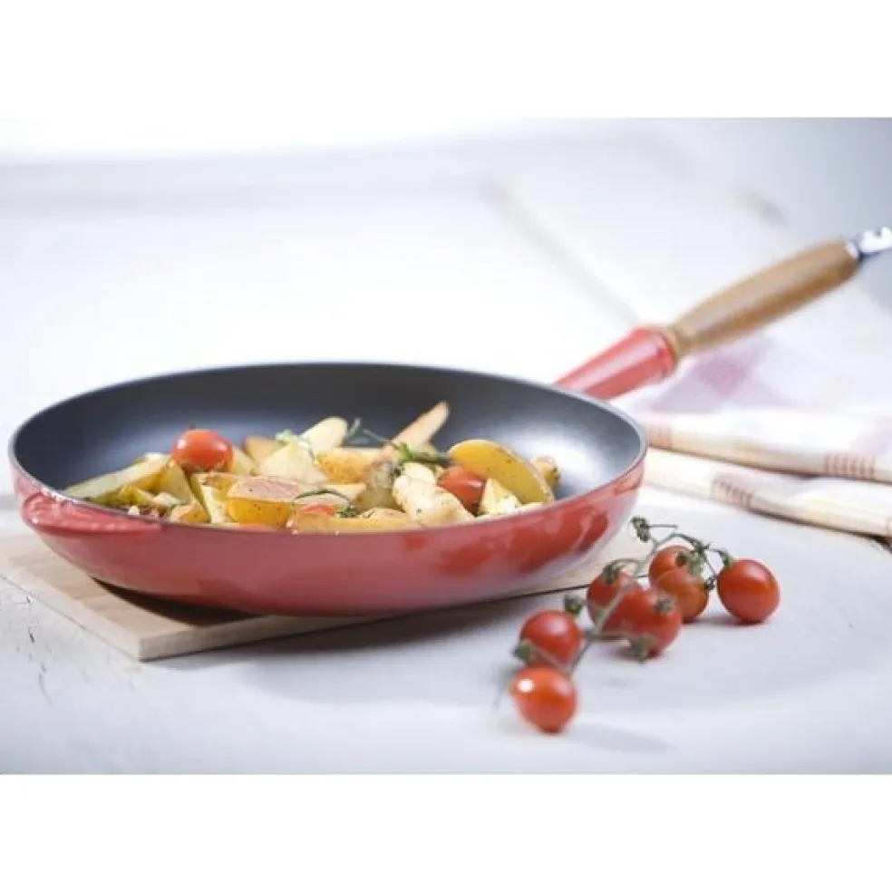 Sartén de hierro con mango de madera Le Creuset