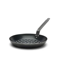Sartén de hierro De Buyer para asar castañas 28cm