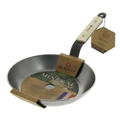 Sartén hierro mineral B con mango de haya De Buyer