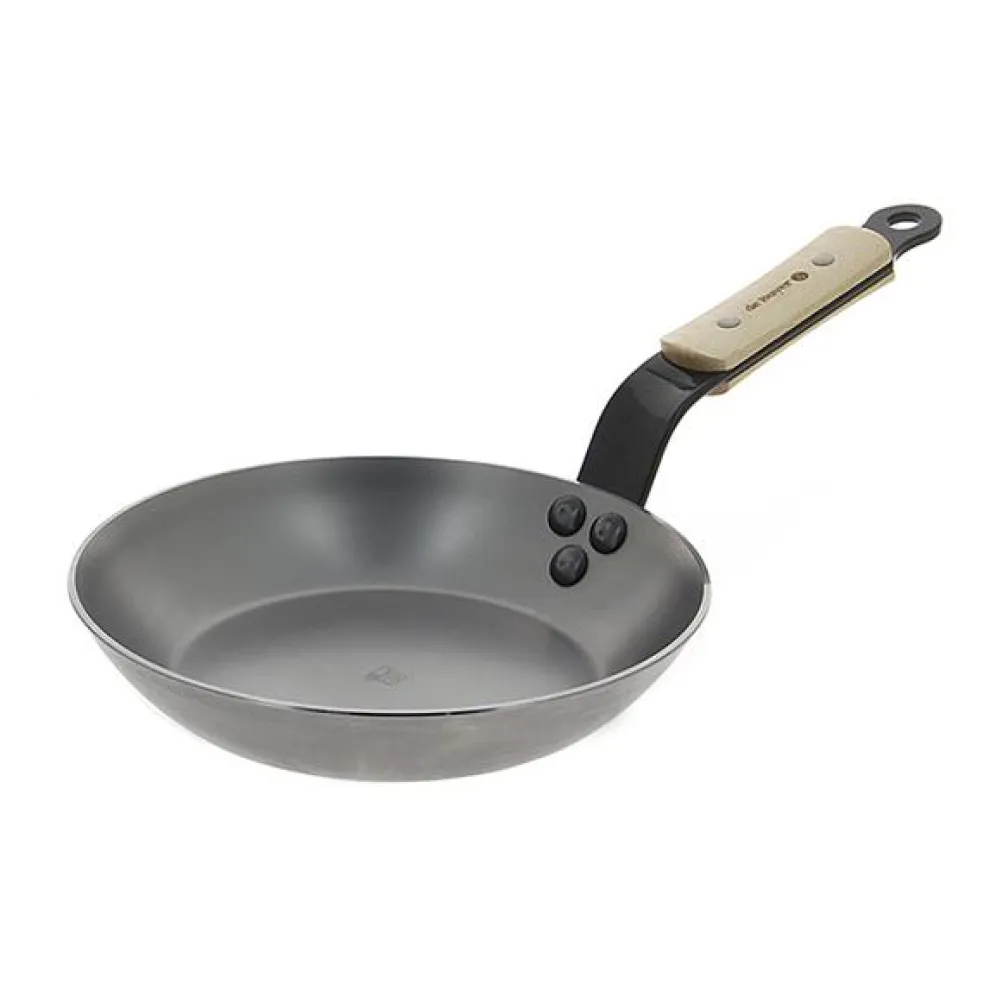 Sartén hierro mineral B con mango de haya De Buyer