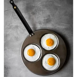 Sartén para 3 blinis hierro Mineral B De Buyer
