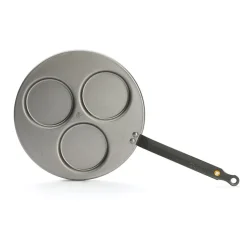 Sartén para 3 blinis hierro Mineral B De Buyer