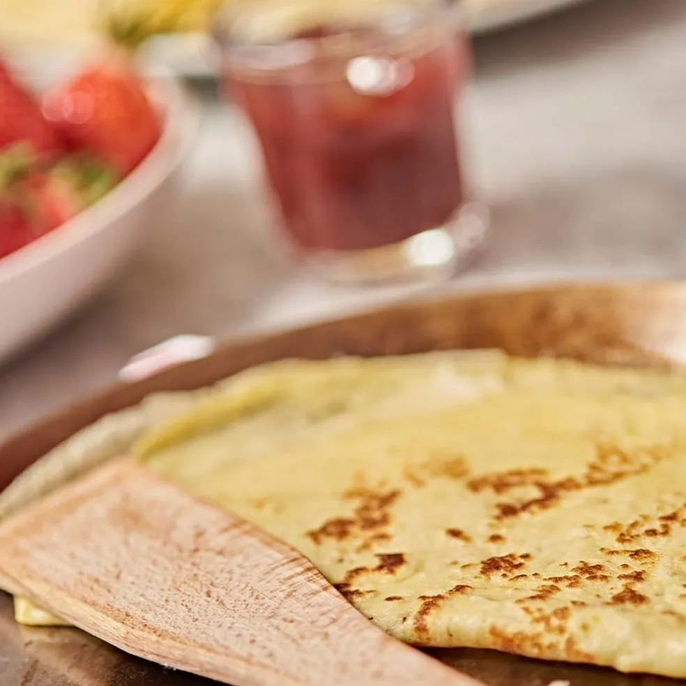 Sartén para crepes Mineral B mango haya De Buyer