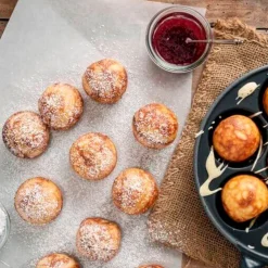 Sartén para tortitas rellenas, pop dots y ebelskiver daneses Nordic Ware