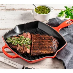 Sartén skillet grill cuadrada Le Creuset