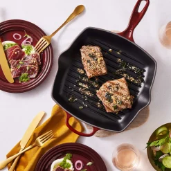 Sartén skillet grill cuadrada Le Creuset