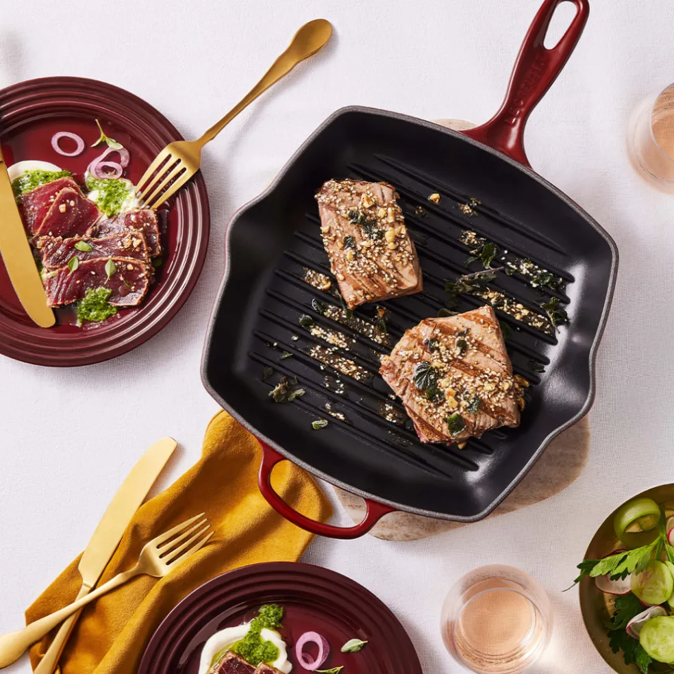 Sartén skillet grill cuadrada Le Creuset