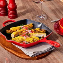 Sartén skillet grill cuadrada Le Creuset