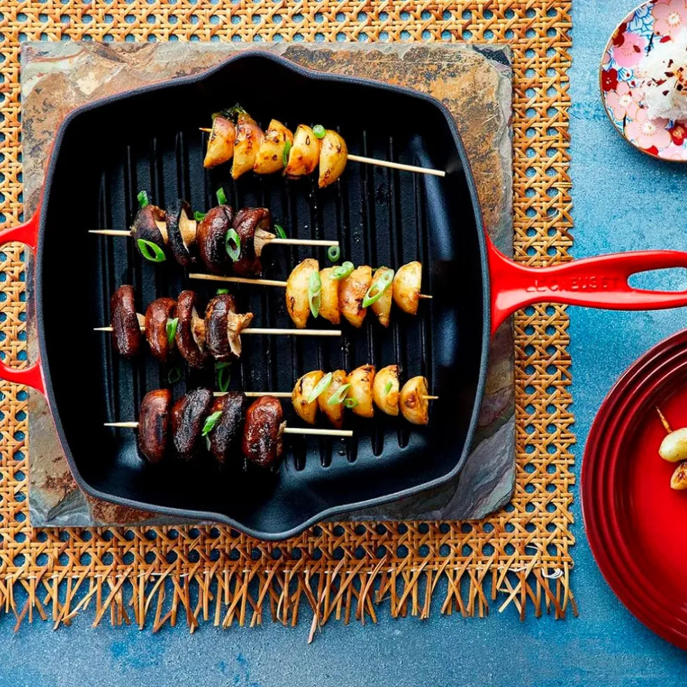 Sartén skillet grill cuadrada Le Creuset