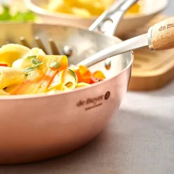 Sauté bombeada de cobre Prima Matera De Buyer (inducción)