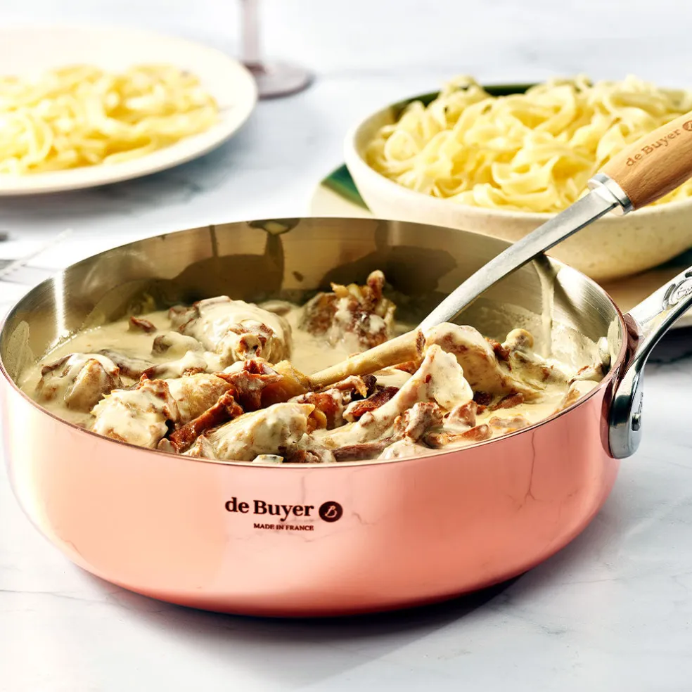 Sauté de cobre Inocuivre con mango de inox De Buyer