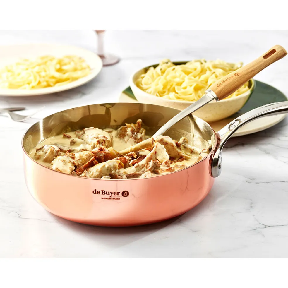Sauté de cobre Inocuivre con mango de inox De Buyer