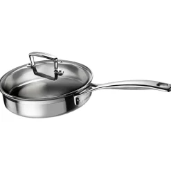 Sauté inox con accesorio para huevos poché de Le Creuset