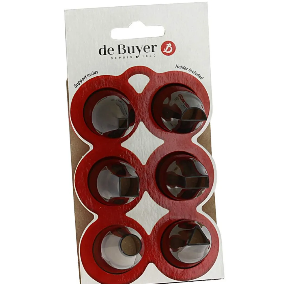 Set 6 boquillas para manga pastelera De Buyer