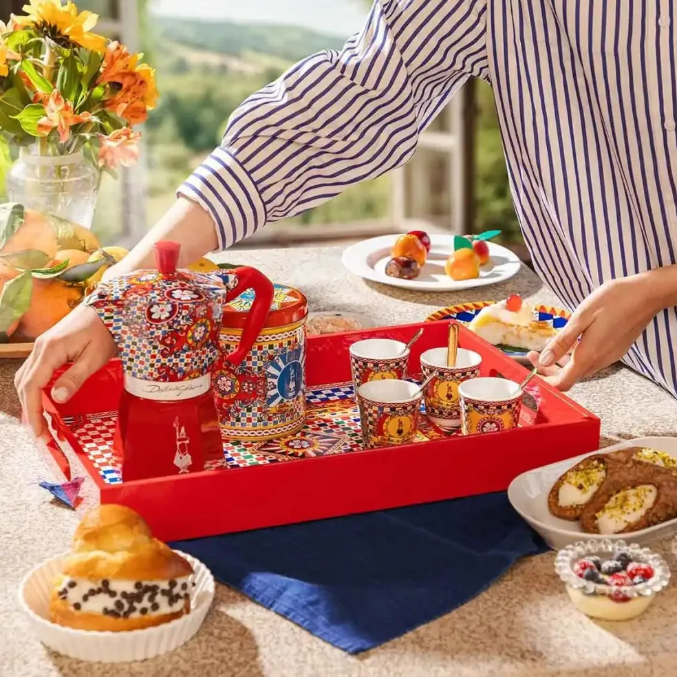 Set cafetera italiana Moka Dolce&Gabanna Bialetti
