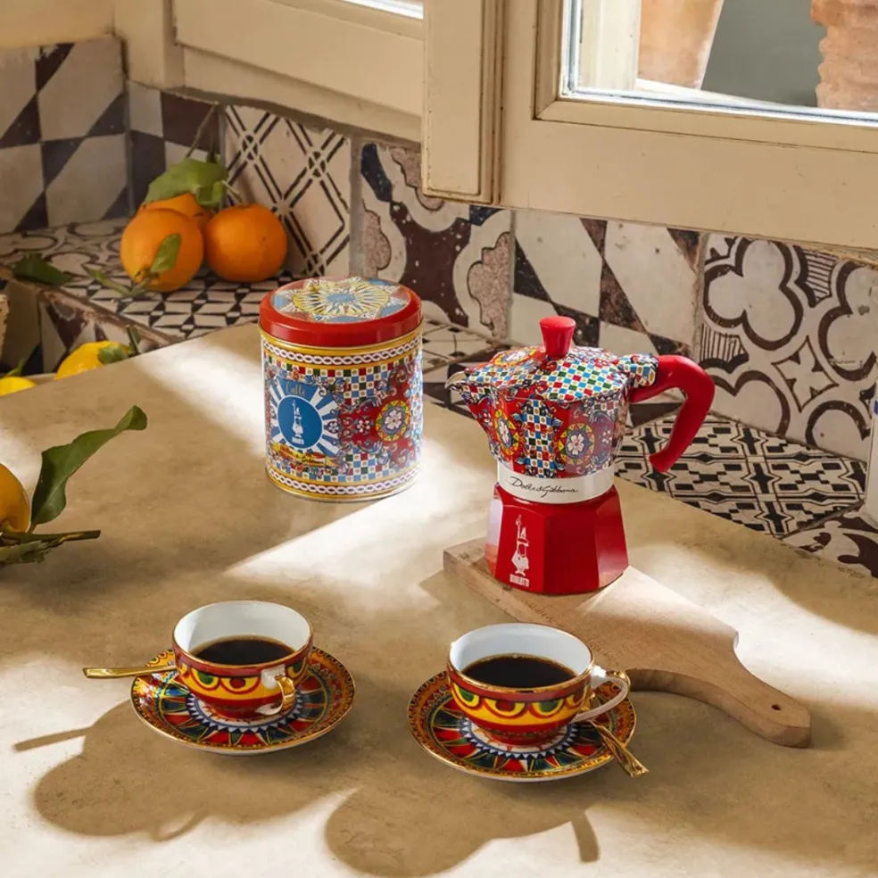 Set cafetera italiana Moka Dolce&Gabanna Bialetti