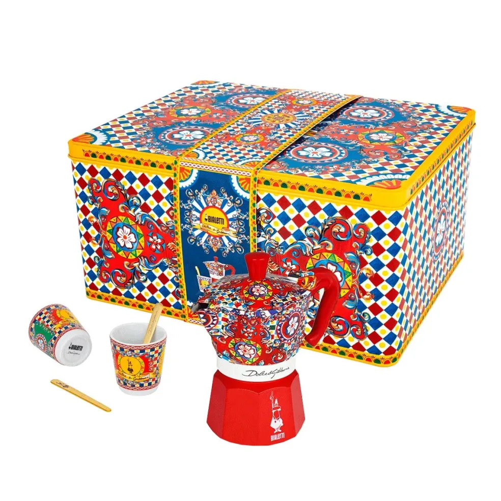 Set cafetera italiana Moka Dolce&Gabanna Bialetti