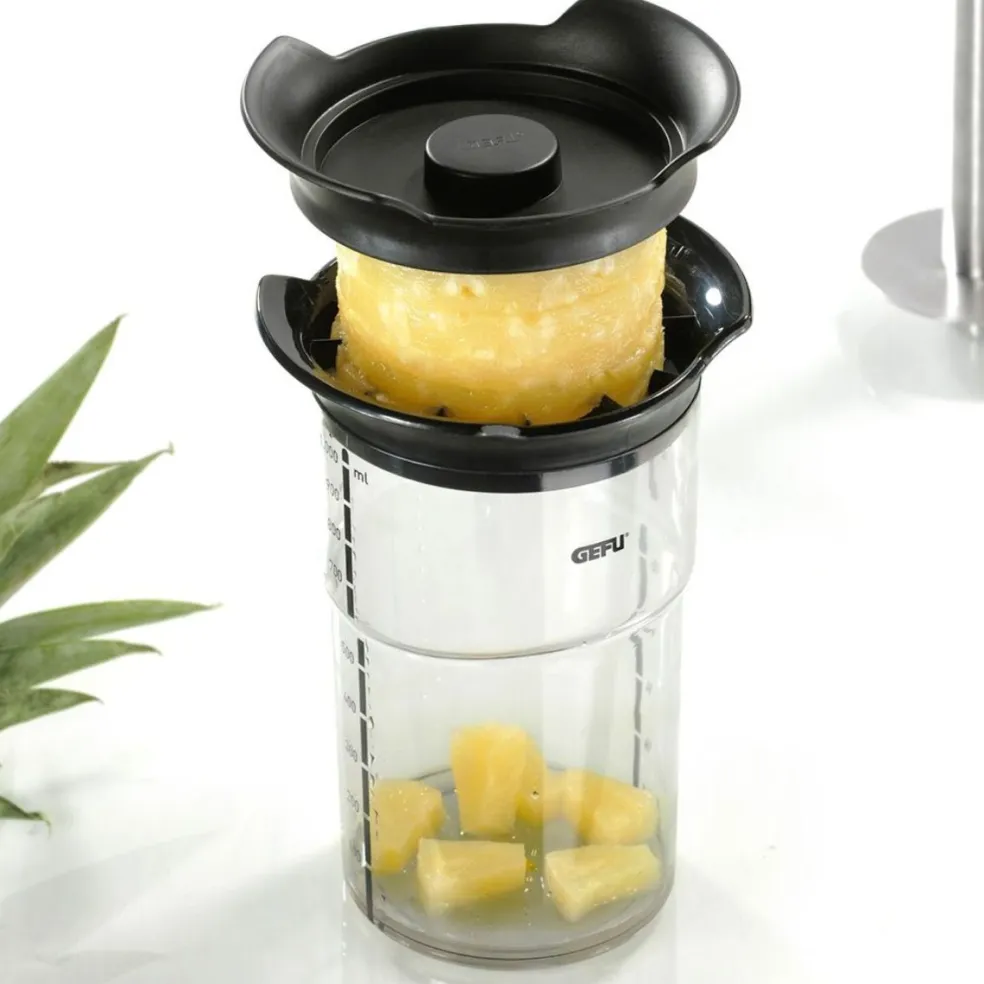 Set cortador de piña con recipiente de conservación Profesional Plus Gefu