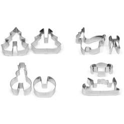 Set 8 cortadores para galletas 3D Guardini