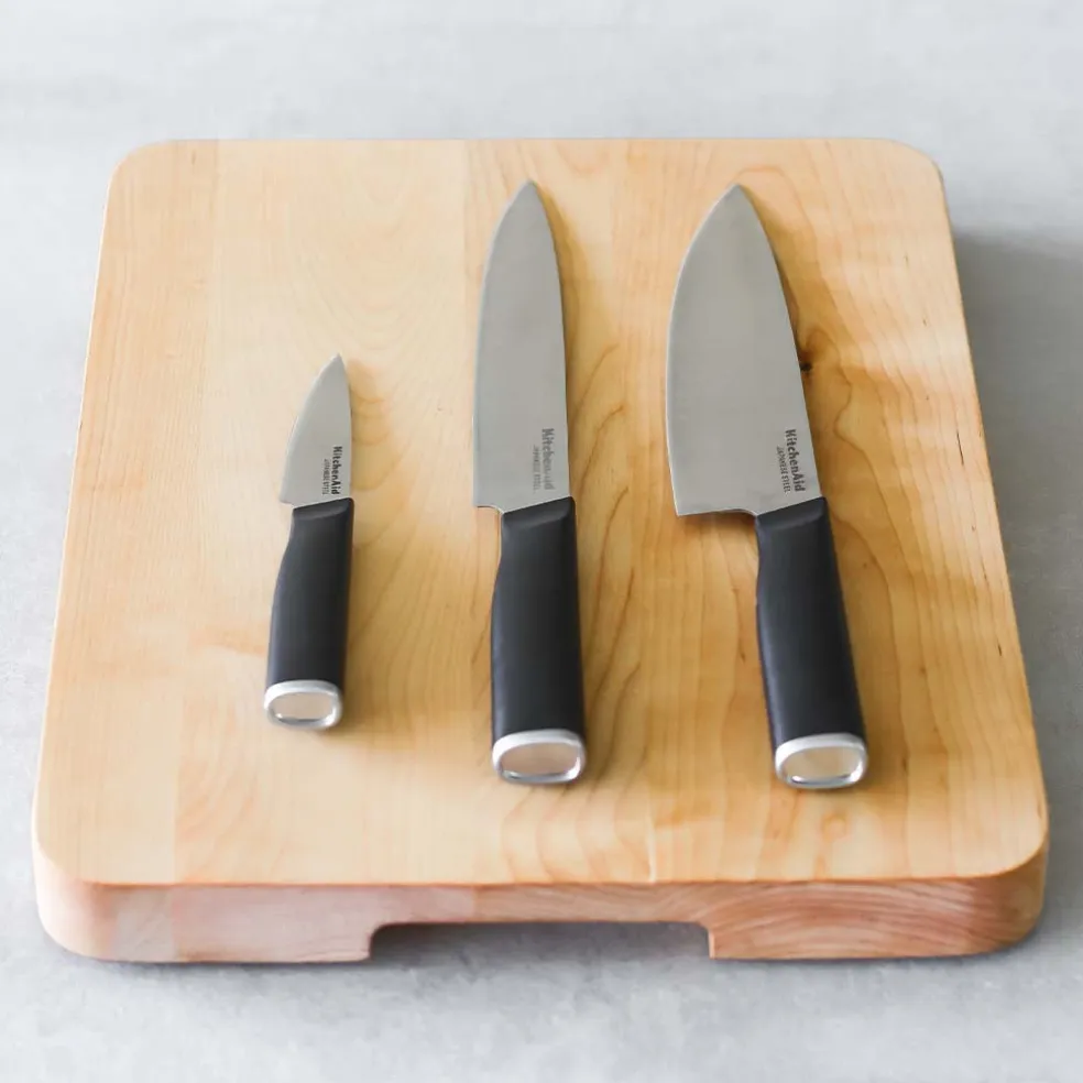 Set 3 cuchillos chef KitchenAid