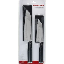 Set 2 cuchillos santoku KitchenAid