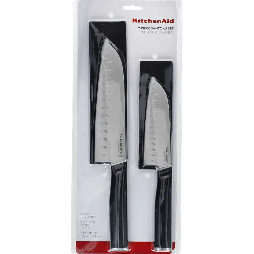 Set 2 cuchillos santoku KitchenAid