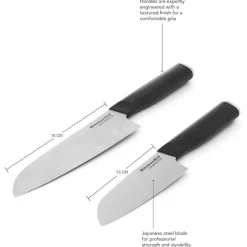 Set 2 cuchillos santoku KitchenAid