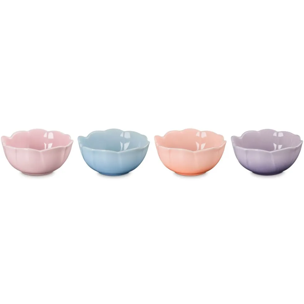 Set de 4 boles cerámicos Pétalo Le Creuset