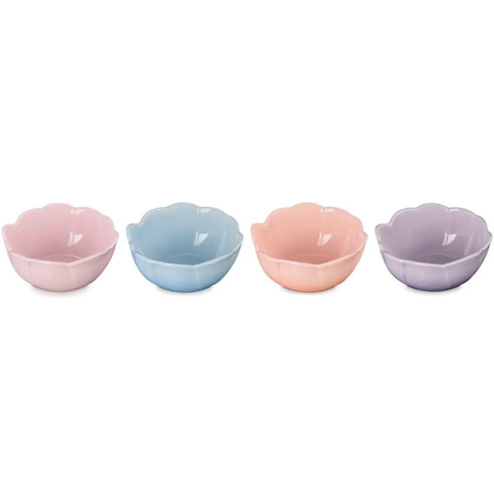 Set de 4 boles cerámicos Pétalo Le Creuset