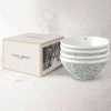 Set de 4 boles de porcelana Wild Clematis Laura Ashley
