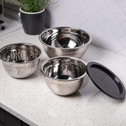 Set de boles y colador inox Masterclass de KitchenCraft