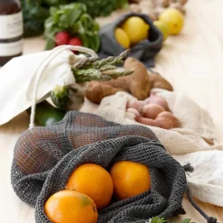 Set de 4 bolsas de algodón para frutas y verduras Ladelle
