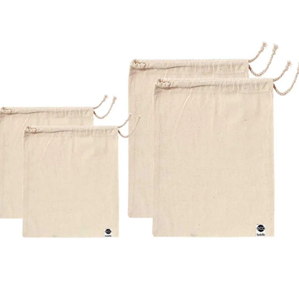 Set de 4 bolsas de algodón para frutas y verduras Ladelle