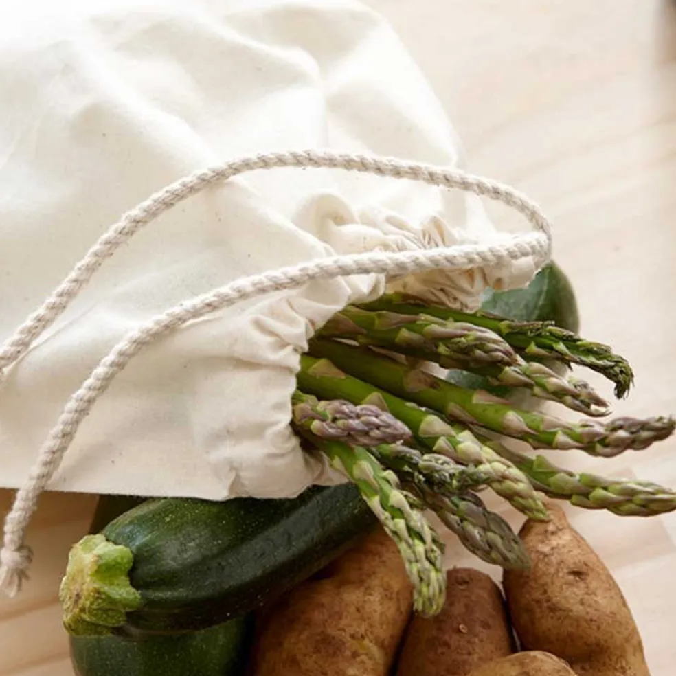 Set de 4 bolsas de algodón para frutas y verduras Ladelle