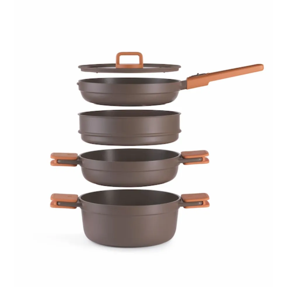 Set de cocina 5 piezas antiadherentes Compac Pro Bra
