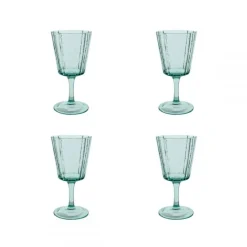 Set de 4 copas de vino Glass Laura Ashley