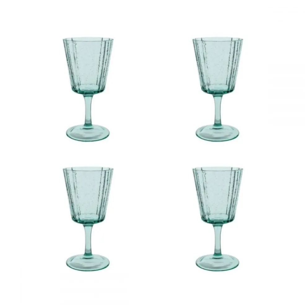 Set de 4 copas de vino Glass Laura Ashley