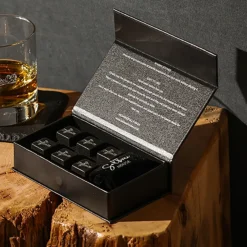 Set de 6 cubitos de piedra con funda Selbrae