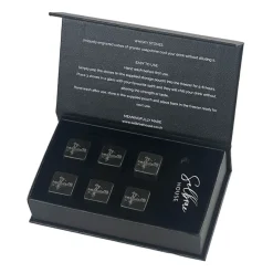 Set de 6 cubitos de piedra con funda Selbrae