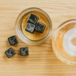 Set de 6 cubitos de piedra con funda Selbrae