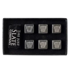 Set de 6 cubitos de piedra con funda Selbrae
