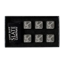 Set de 6 cubitos de piedra con funda Selbrae