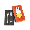 Set de cuchara y tenedor de acero inox Miffy Zilverstad