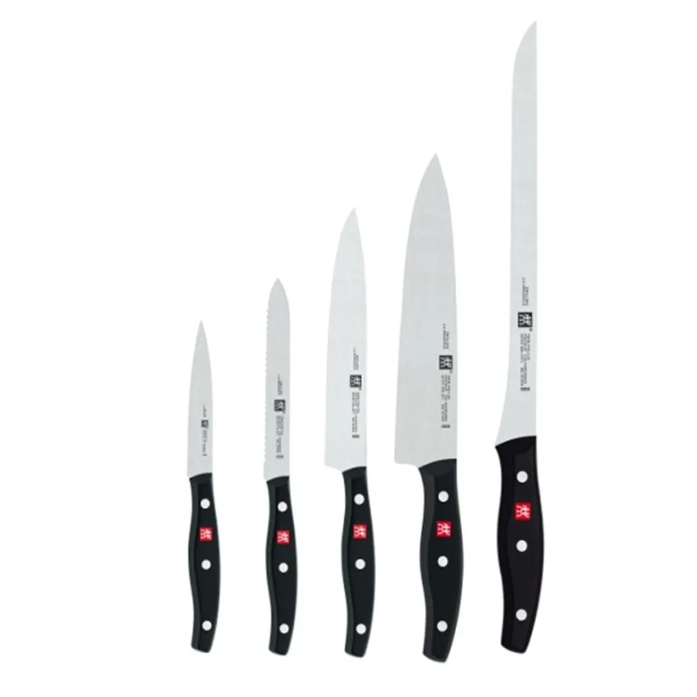 Set de 5 cuchillos de cocina con soporte de madera Twin Pollux Zwilling