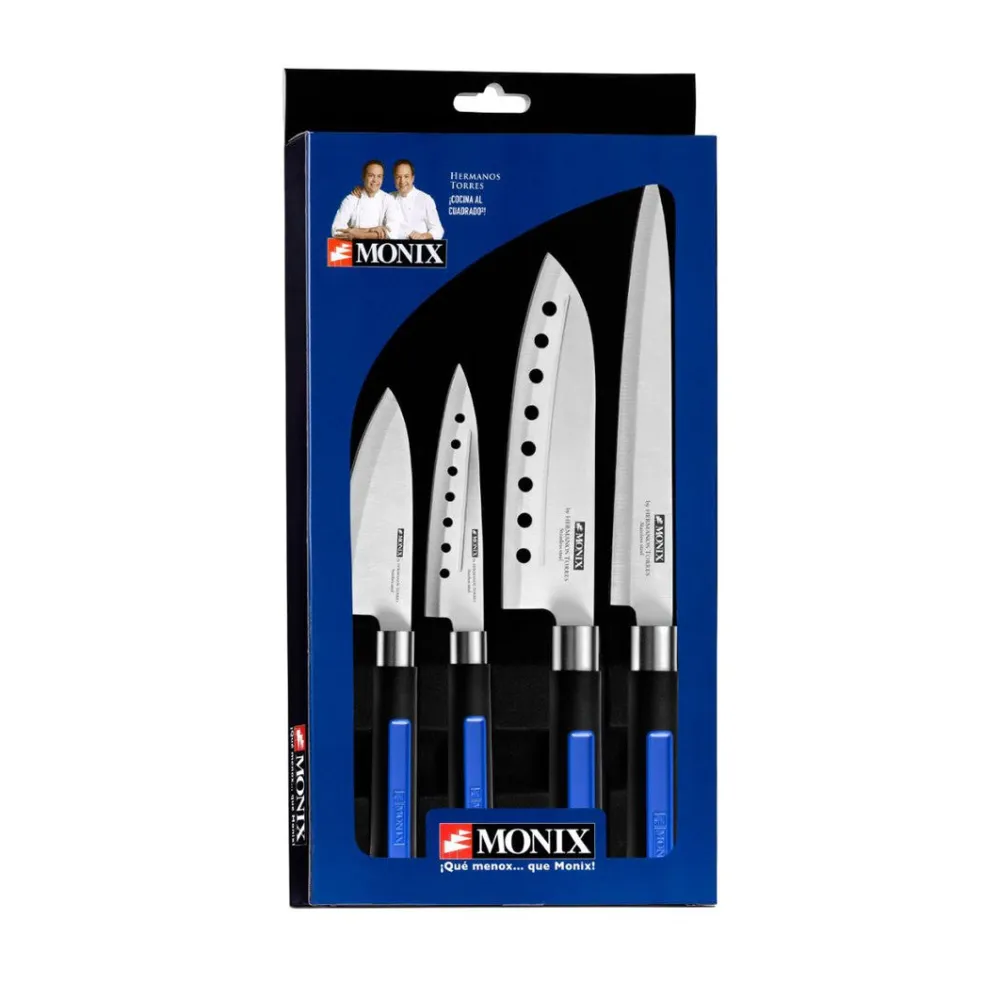 Set de 4 Cuchillos Japoneses Solid+ Monix